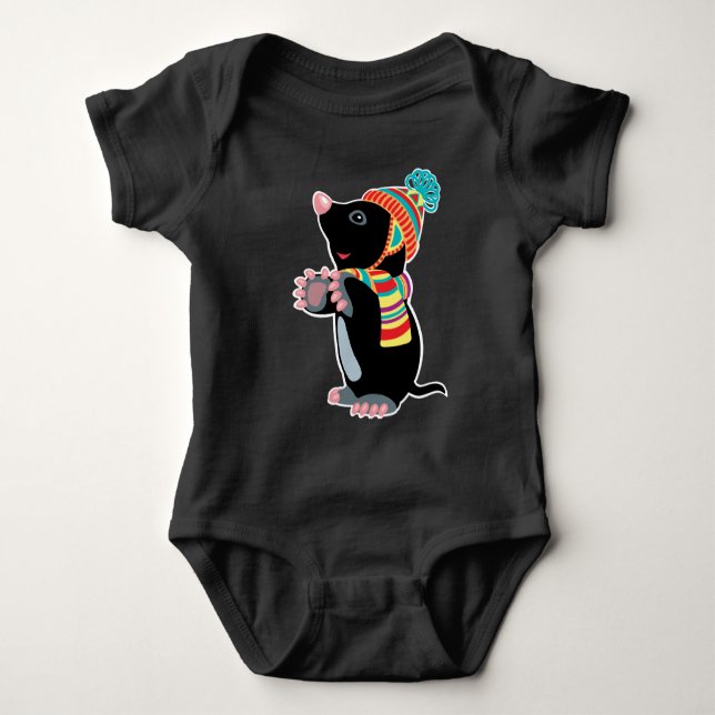 cartoon mole baby bodysuit (Front)