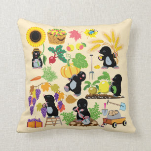 cartoon mole cushion