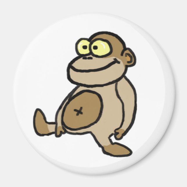 Cartoon Monkey Magnet (Front)