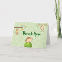 Cartoon Monkeys -  Playful and Cute Thank You