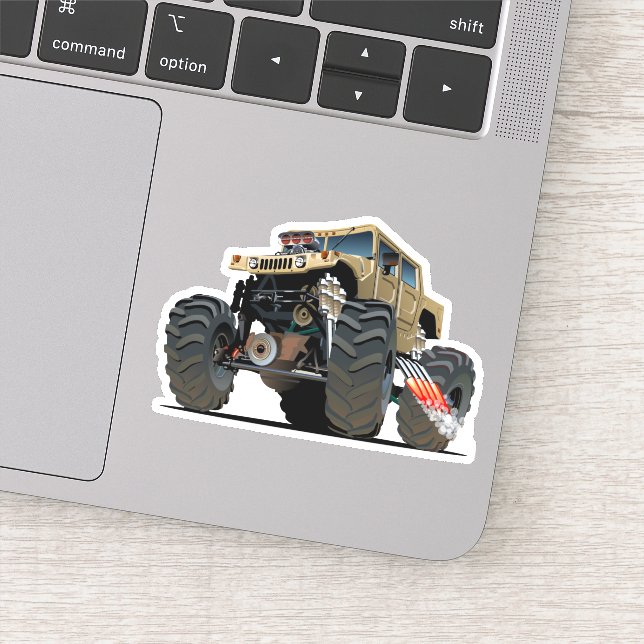Cartoon monster truck (Detail)
