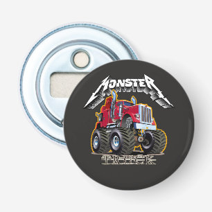 Cartoon monster truck bottle opener