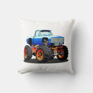 Cartoon monster truck cushion