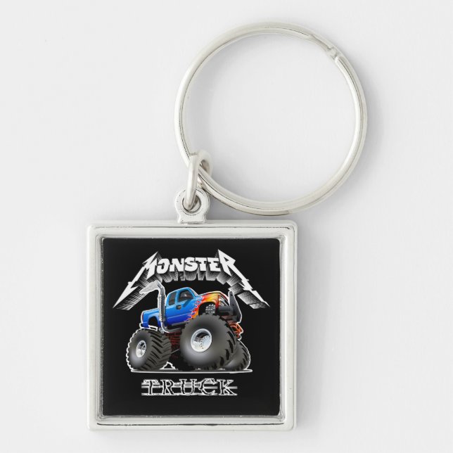 Cartoon monster truck key ring (Front)
