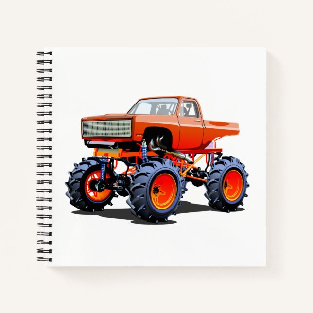 Cartoon monster truck notebook (Front)