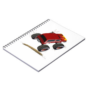 Cartoon monster truck notebook