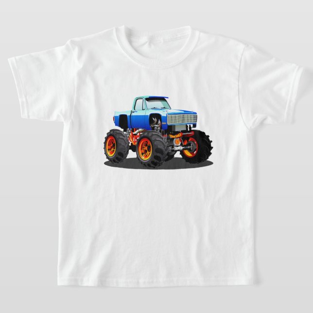 Cartoon monster truck T-Shirt (Laydown)