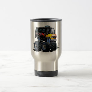 Cartoon monster truck travel mug