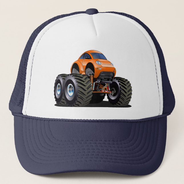 Cartoon monster truck trucker hat (Front)
