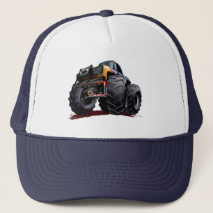 Cartoon monster truck trucker hat