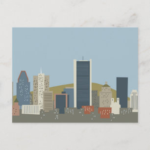 Cartoon Montreal Postcard