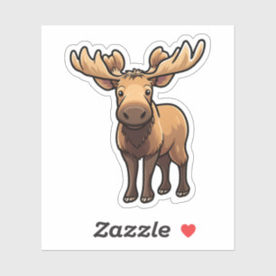 Cartoon moose illustration