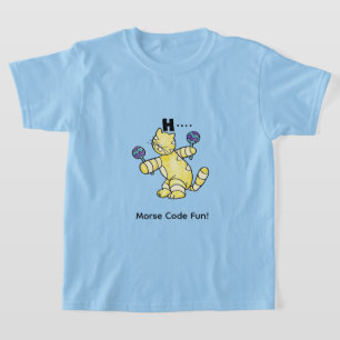 Cartoon Morse Code for Kids! Letter A "H" T-Shirt