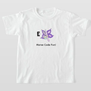 Cartoon Morse Code for Kids! Letter E T-Shirt