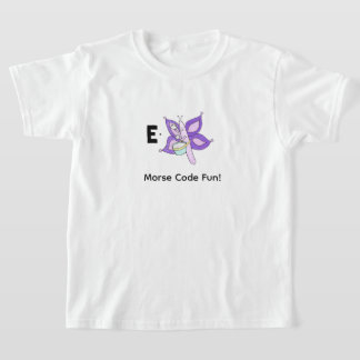 Cartoon Morse Code for Kids! Letter E T-Shirt