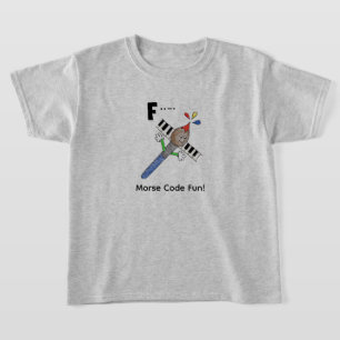 Cartoon Morse Code for Kids! Letter "F" T-Shirt