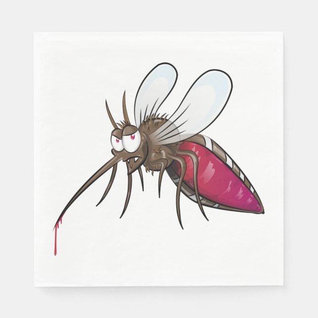 Cartoon Mosquito Napkin (Front)