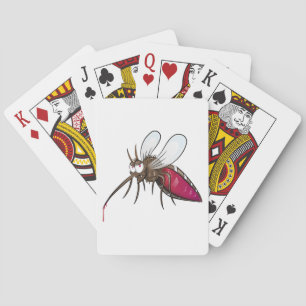 Cartoon Mosquito Playing Cards