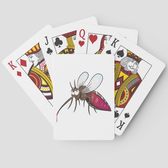 Cartoon Mosquito Playing Cards (Back)