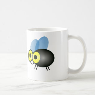 Cartoon Mosquito - White Coffee Mug
