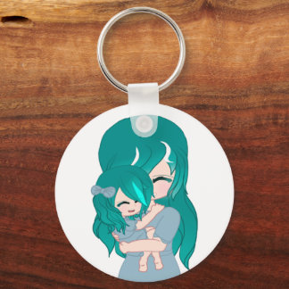 Cartoon Mother & Daughter Keychain