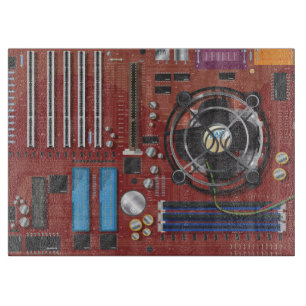 Cartoon Motherboard Cutting Board
