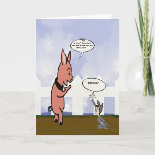 Cartoon mother's day Card