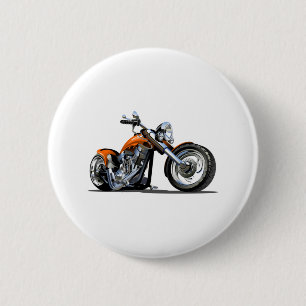 Cartoon motorbike 6 cm round badge