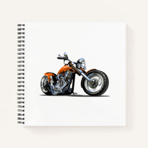 Cartoon motorbike notebook