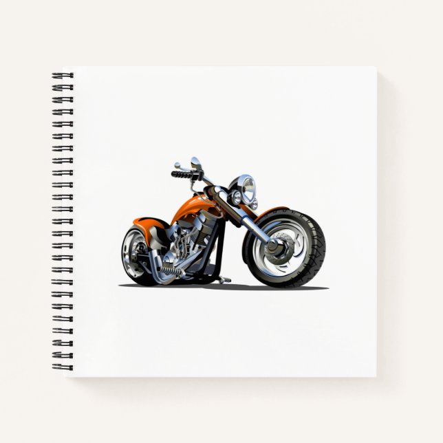 Cartoon motorbike notebook (Front)