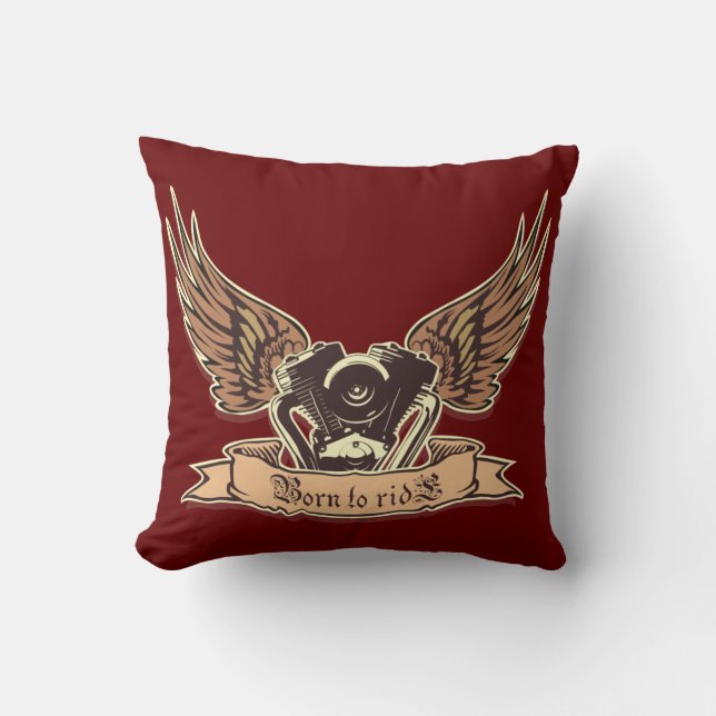 Cartoon motorcycle engine cushion (Front)