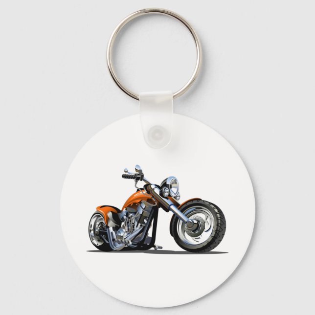 Cartoon motorcycle key ring (Front)