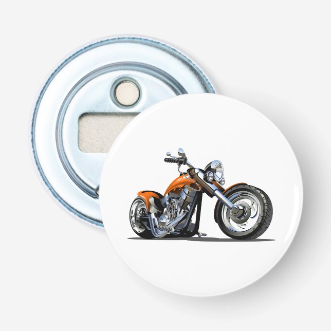 Cartoon motorcycle keychain bottle opener (Front)