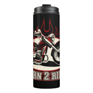Cartoon motorcycle thermal tumbler