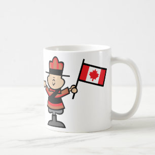 Cartoon Mountie Coffee Mug