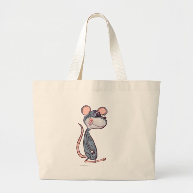 Cartoon Mouse Cute Rodent Pal Character Art Large Tote Bag (Front)