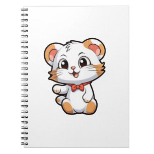 Cartoon mouse illustration notebook