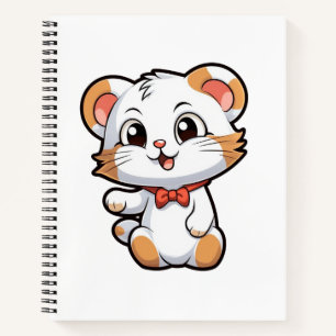 Cartoon mouse illustration notebook