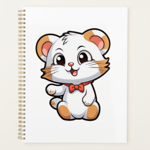 Cartoon mouse illustration planner
