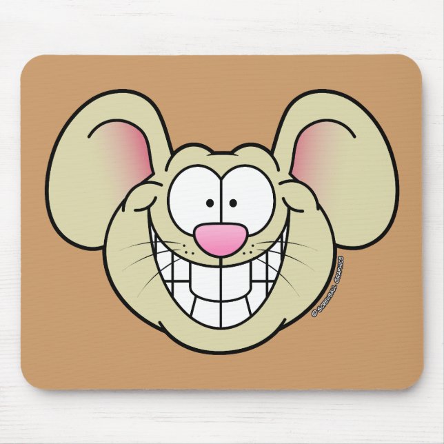 Cartoon Mouse Mat (Front)