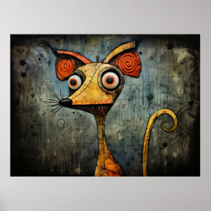 Cartoon mouse poster