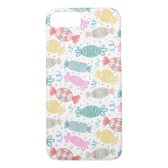 Cartoon multicolored festive candies  Case-Mate iPhone case (Back)
