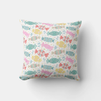 Cartoon multicolored festive candies cushion