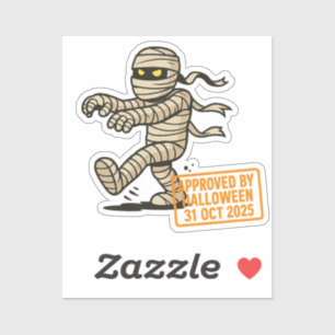 Cartoon Mummy – Approved by Halloween