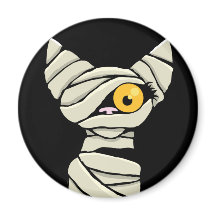 Cartoon Mummy Cat Halloween Novelty