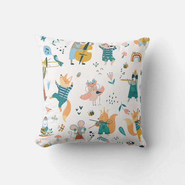 Cartoon Music Band Cushion (Front)