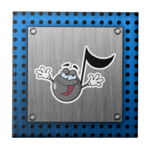 Cartoon Music Note Tile