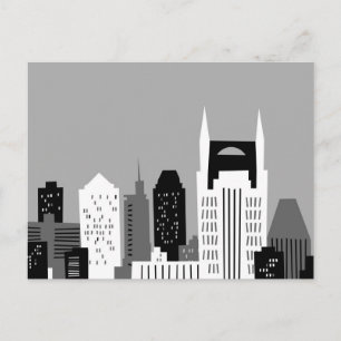 Cartoon Nashville Postcard