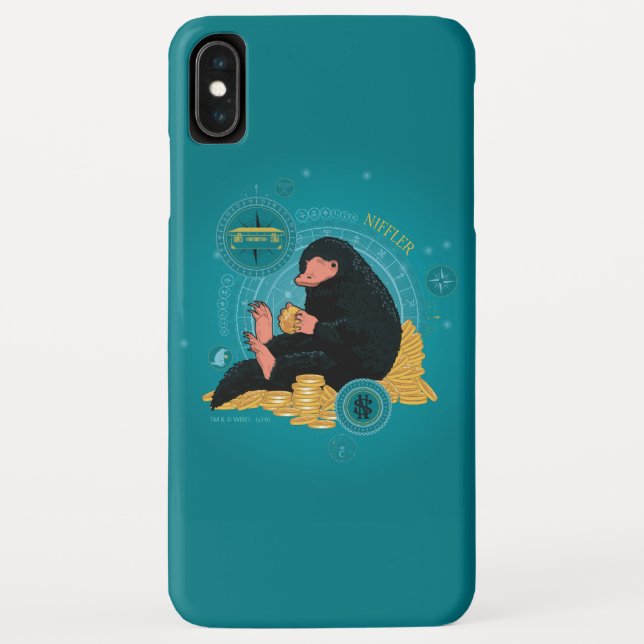 Cartoon NIFFLER™ With Gold Coins Case-Mate iPhone Case (Back)