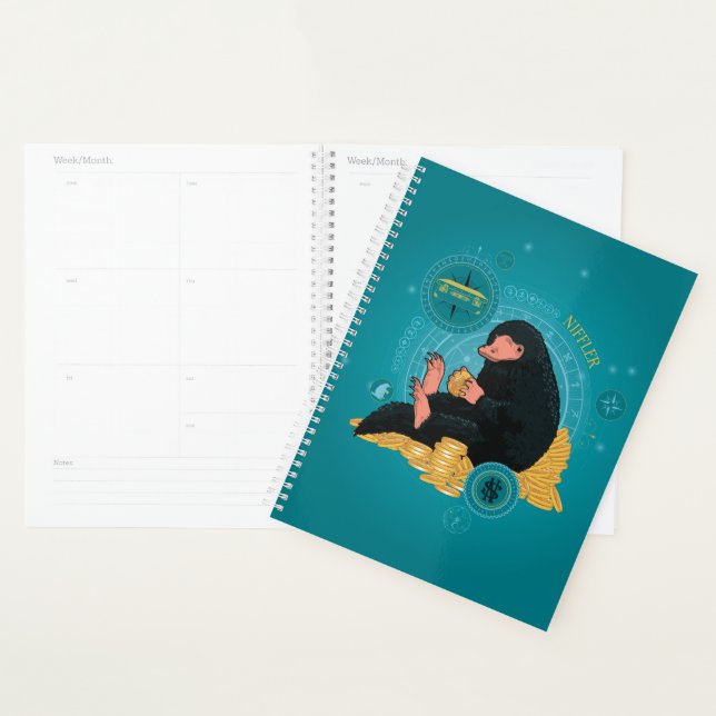 Cartoon NIFFLER™ With Gold Coins Planner (Display)
